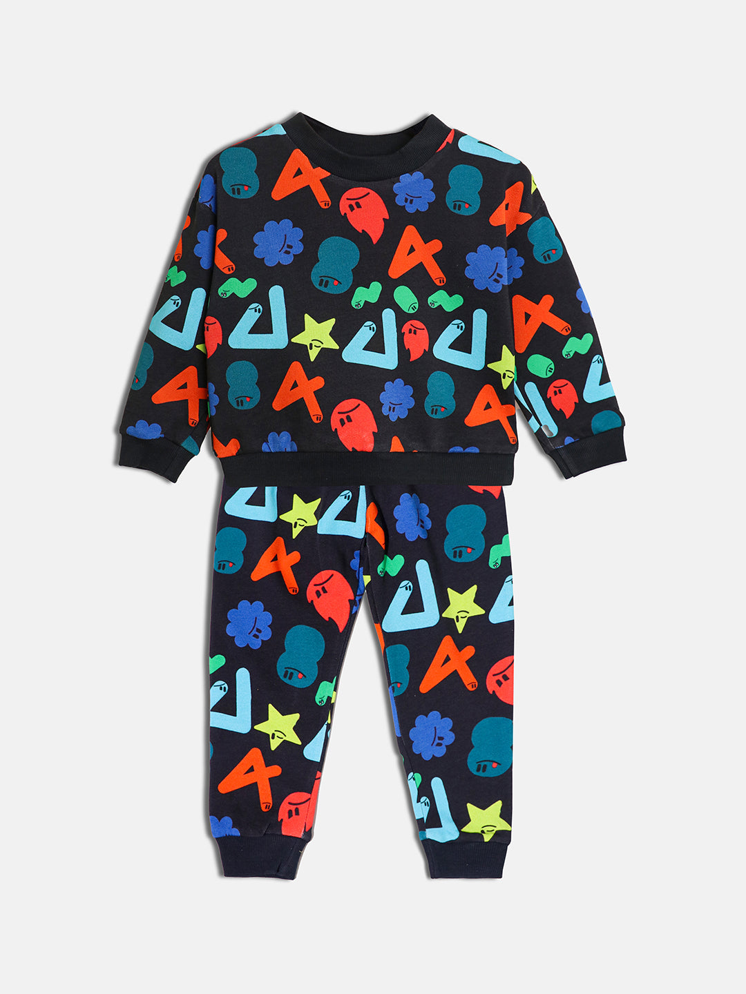 Geometric alphabets 2-Piece Sweatshirt Set