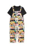 Robo on adventure Dungaree With Black T-shirt for Boys & Girls