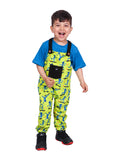 Alien Skater Cotton Dungaree with Blue T-shirt for Boys & Girls