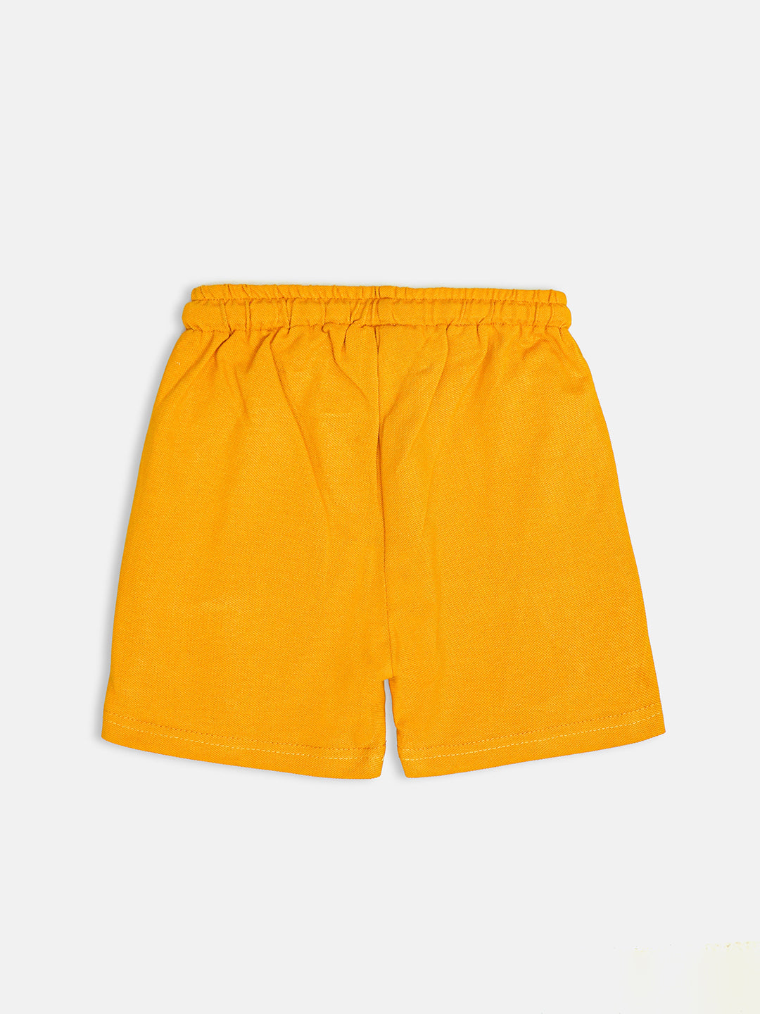 Boys Cotton Shorts Combo- White, Yellow, Maroon