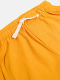 Boys Yellow Team Spirit Cotton Shorts