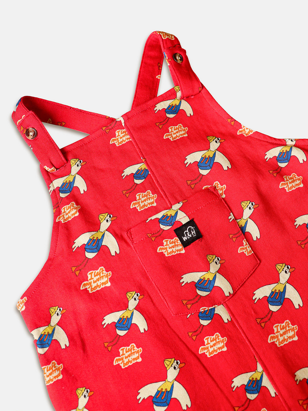 Mr. Birdie All over Cotton Dungaree