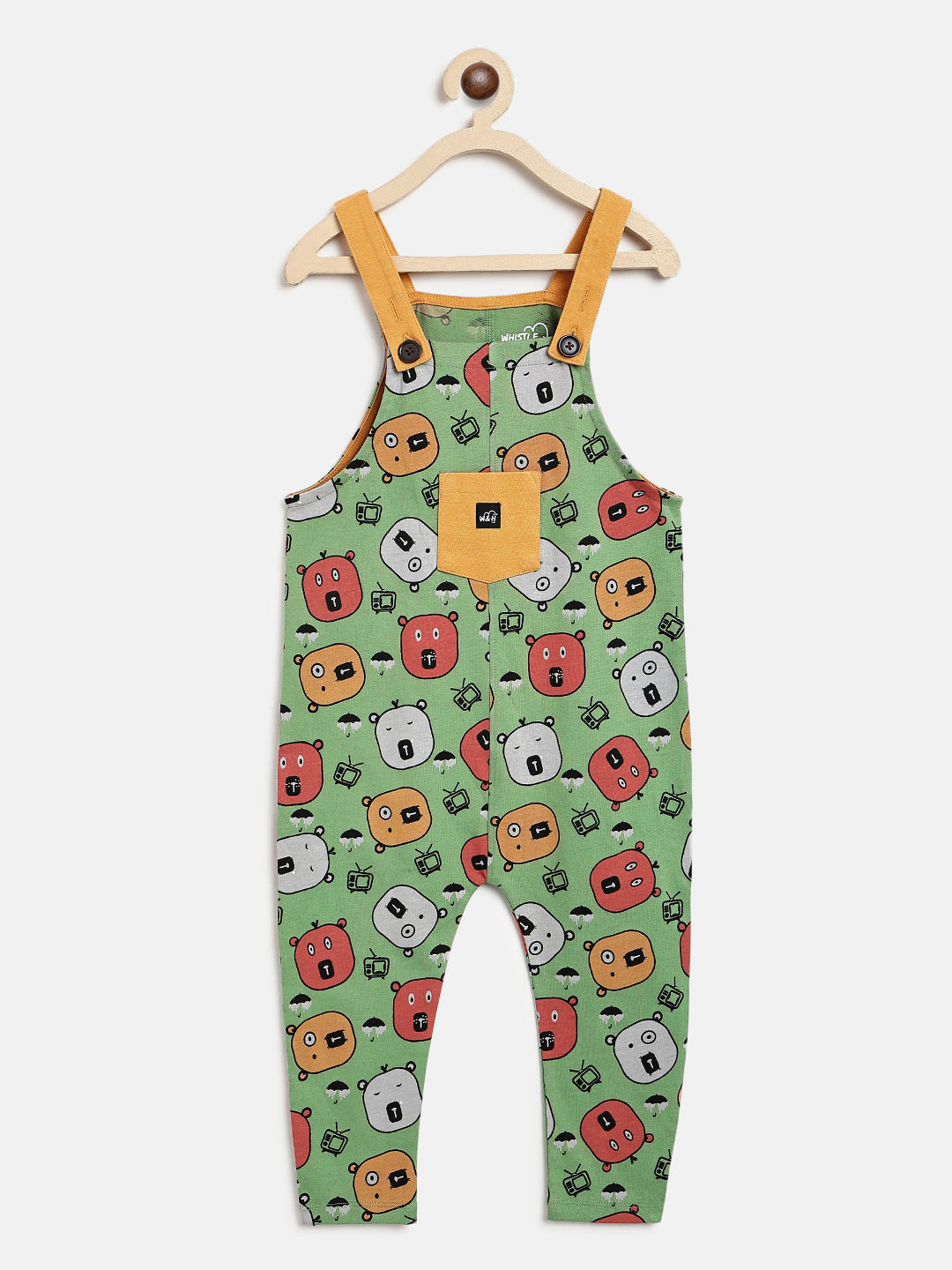 Dungarees Combo- Dino Space and Hippie Bear