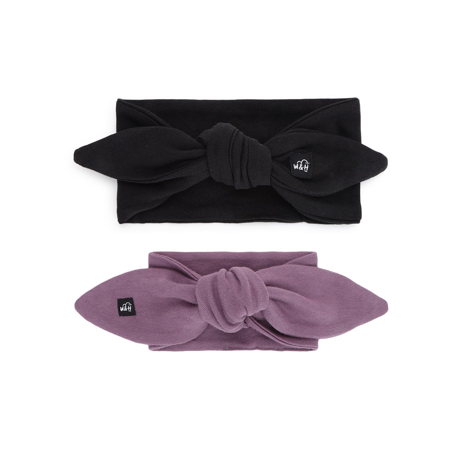 Headbands Combo Pack- Black and Purple