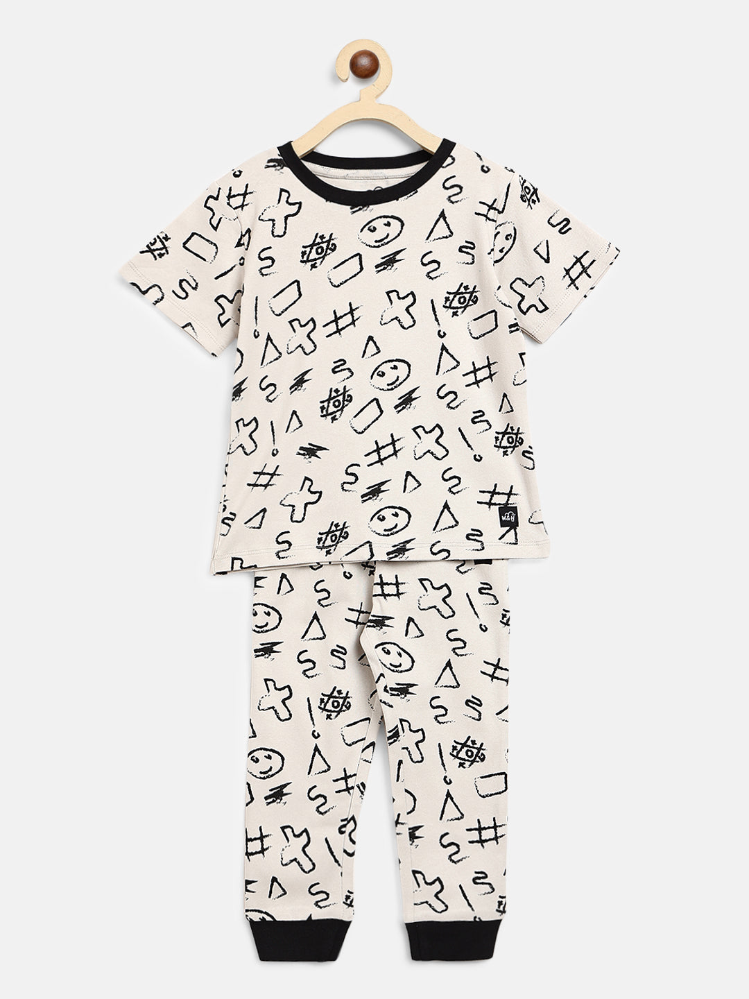 Classic Pyjama Sets Combo- Love&Peace and Hashtag