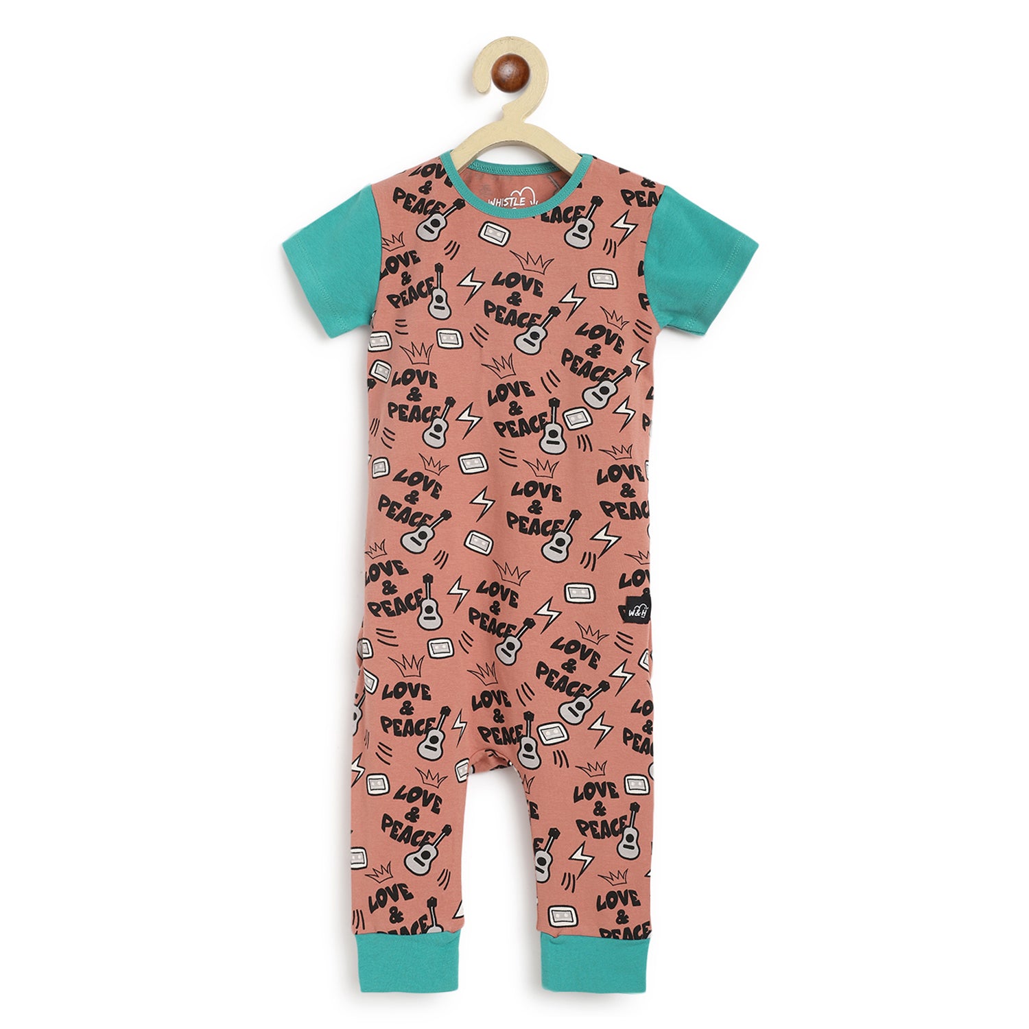 Infants Combo- Love&Peace Romper and Beanie