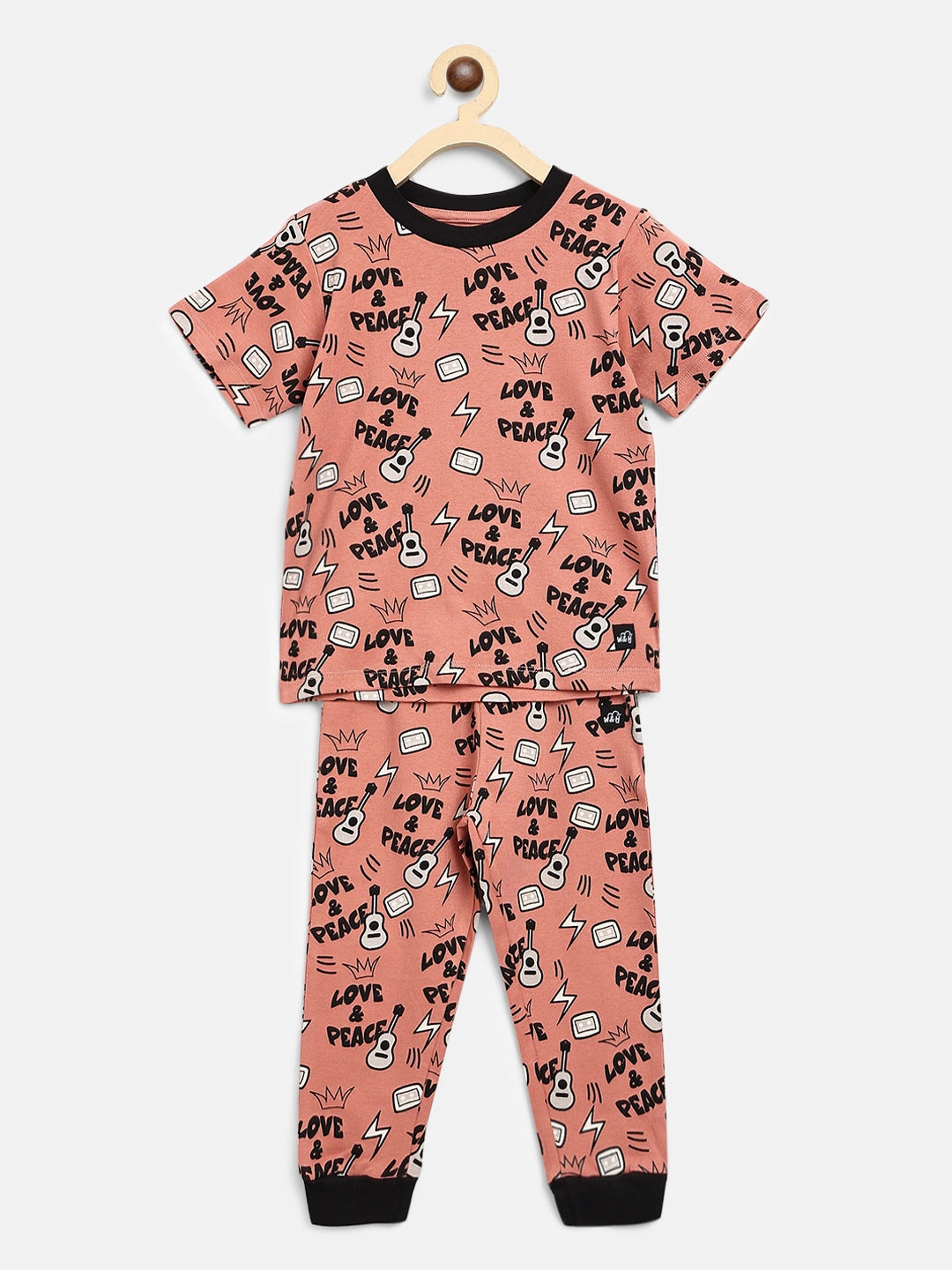 Classic Pyjama Sets Combo- Hippie Bear and Love&Peace