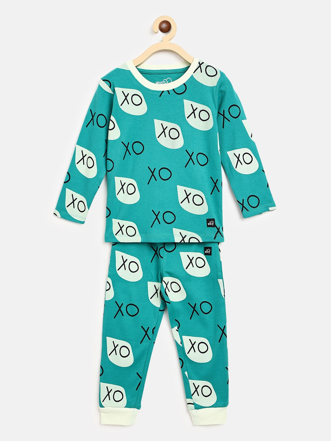 Classic Pyjama Sets Combo- Hashtag and Blue XO