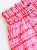 Plaid Printed A-Line Cotton Skirt