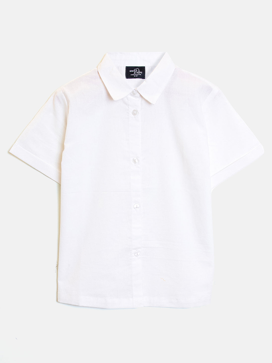 Boys Classic White Cotton Shirt