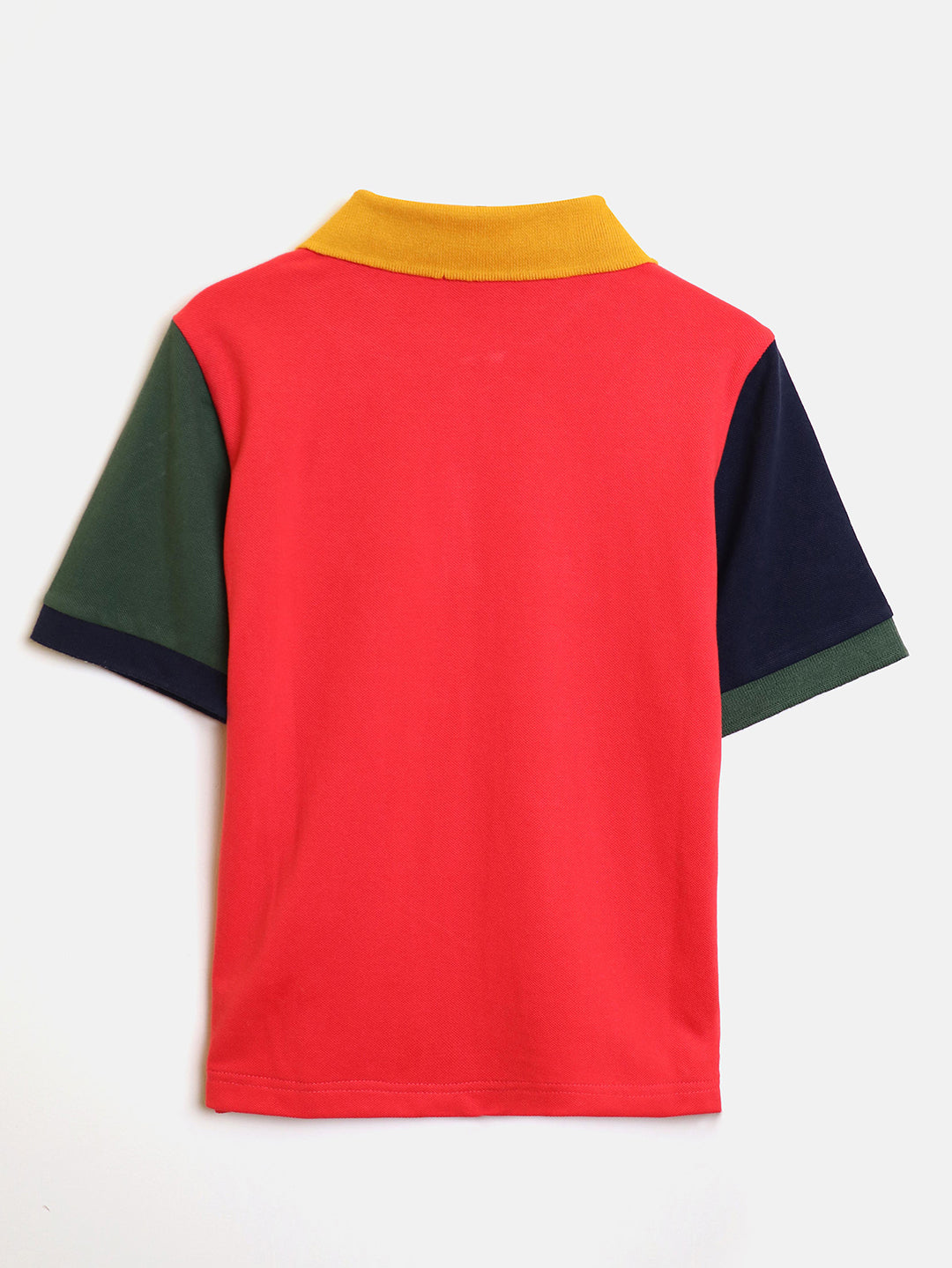 Badminton Embroidered Red Polo T-shirt