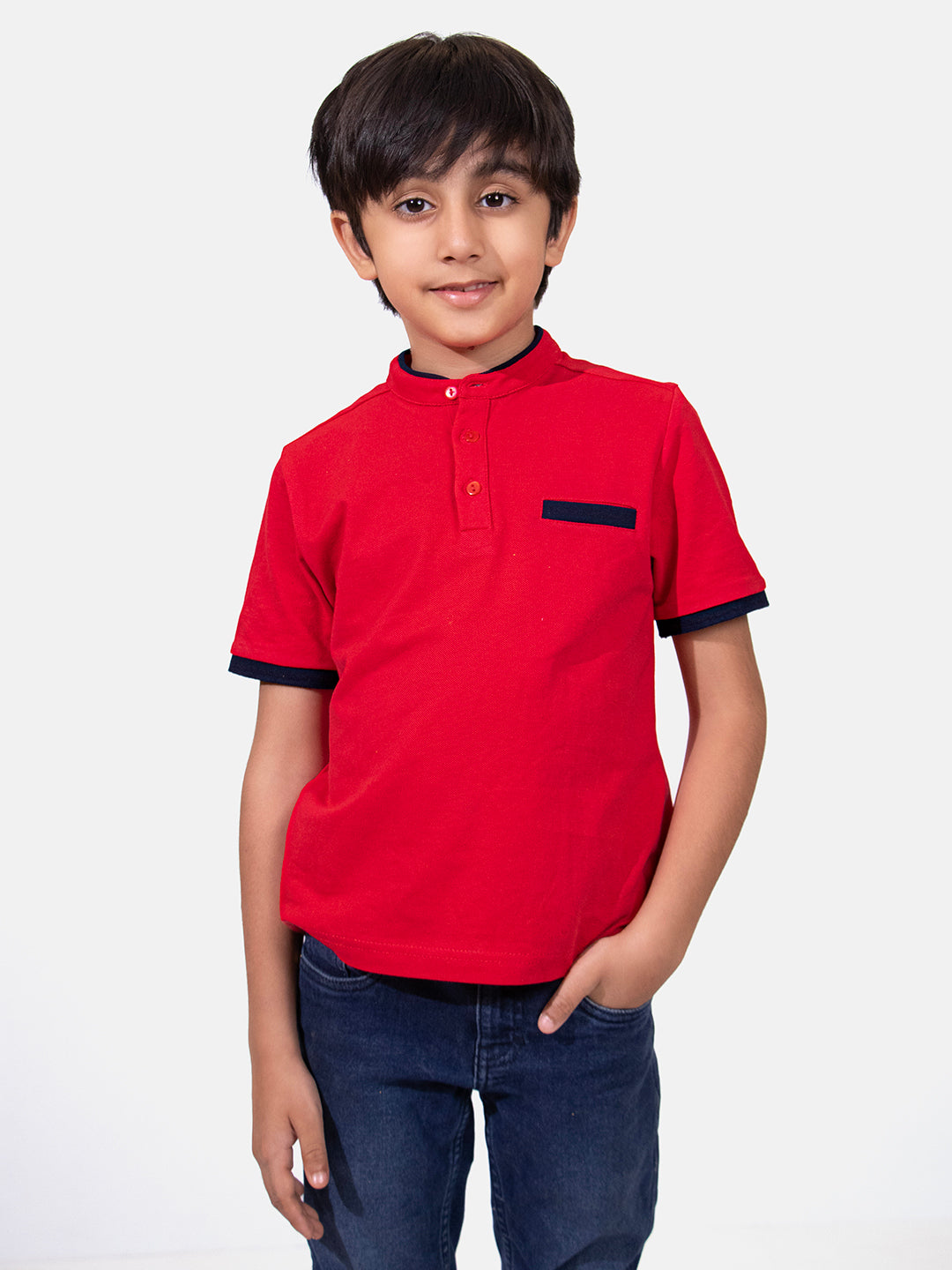 Classic Red Henley T-shirt