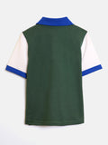 Summer Embroidered Green Polo T-shirt