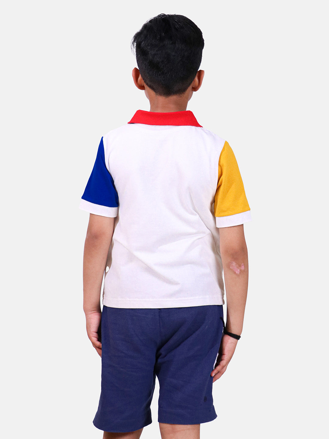 Summer Embroidered White Polo T-shirt