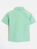 Boys Cotton Shirts Combo- Pink and Green