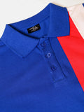 Colourblocked Polo T-shirts Combo- Blue and Green